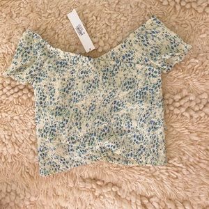 floral off the shoulder top